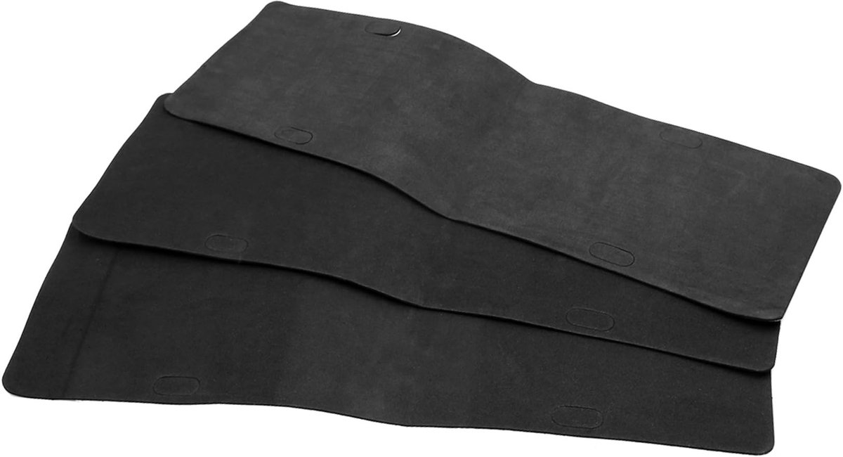 Allecto - Schuimrubberen pads - Zelfklevend - Zwart - Anti-vibratie - Vermindert geluid - Geschikt voor nummerborden - Zwart