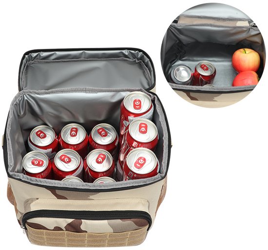 Opvouwbare koeltas - Herbruikbare en geïsoleerde koelbox voor picknick, werk, school, en outdoor activiteiten (15L) — afbeelding 5