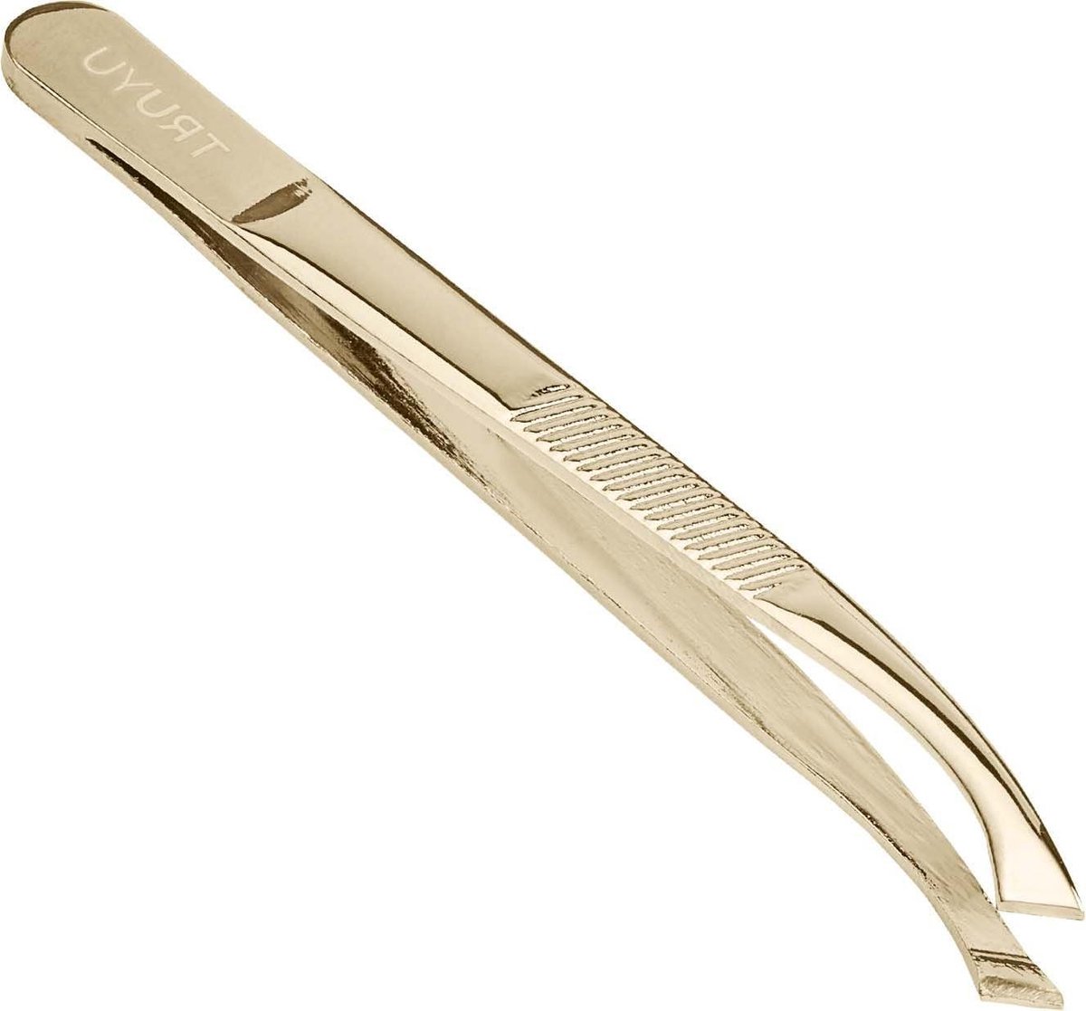Vergulde Pincet - Precisie Pincet - Gezichtshaar Verwijderen - Gebogen Arm Ontwerp - 145 cm - Zilver