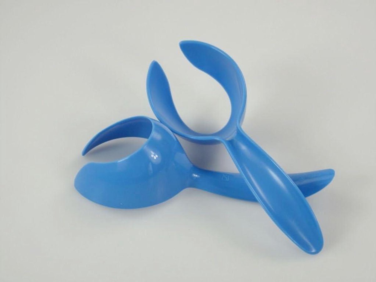 Eierdop Lepel - Lepelhouder Eieren - Ontbijt Serveren - Origineel Ontwerp - 2 stuks - Blauw