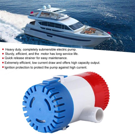 Allecto - Automatische Bilge Pomp - 750GPH - 12V Submersible Pomp - Geschikt voor Boot en Vijver - Hoog vermogen - Betrouwbaar en efficiënt - Ideaa... van Merkloos — afbeelding 4