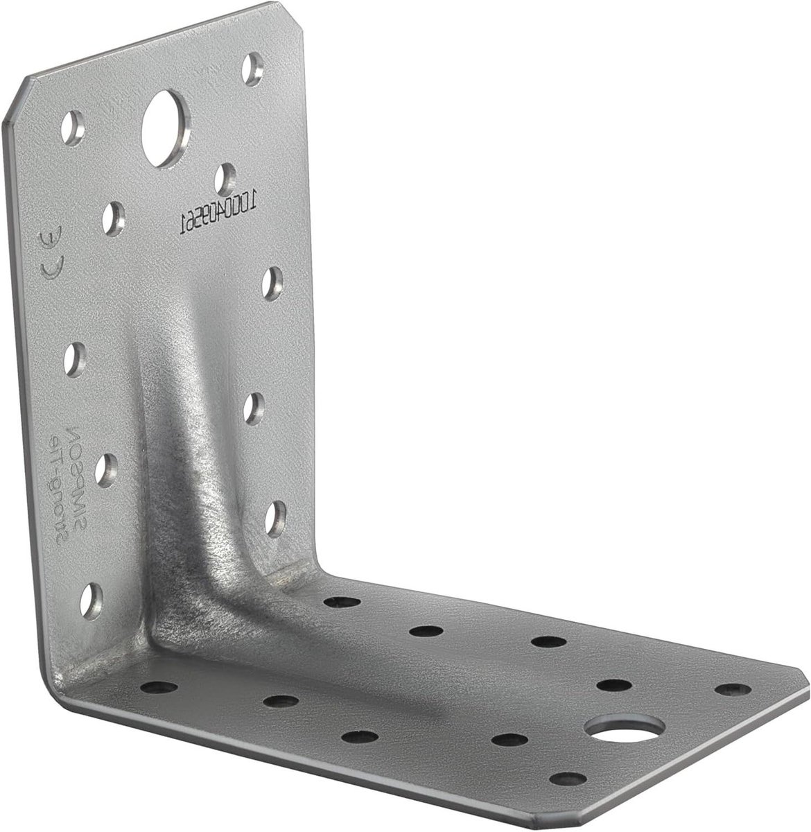 Hoekverbinding - Bevestigingshoek - Meubels Versterken - Thermisch Verzinkt - 8.6 cm - Grijs