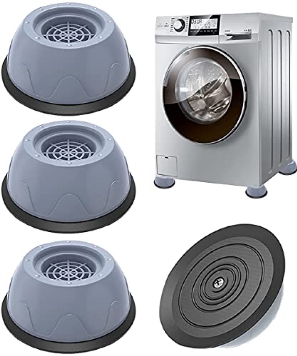 Universele anti-vibratievoeten voor wasmachine en droger, 4 stuks rubberen pads, trillingsdempend, antislip, universeel