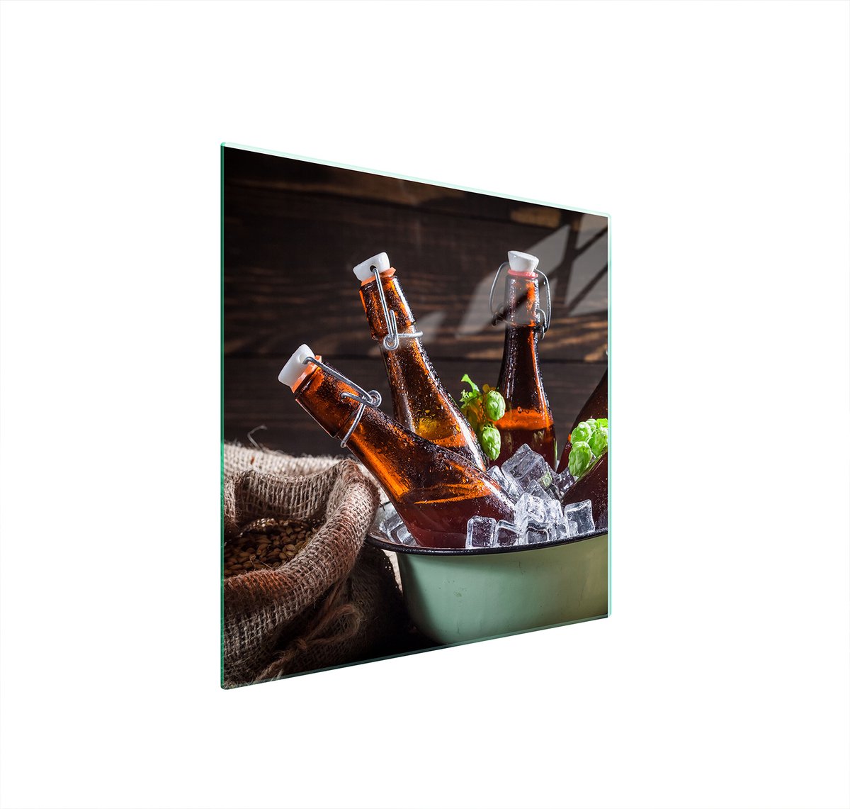 TMK ArtDeko 50x52 Serie - Glazen Beschermplaat voor Kookplaat - Multiple Toepassingen