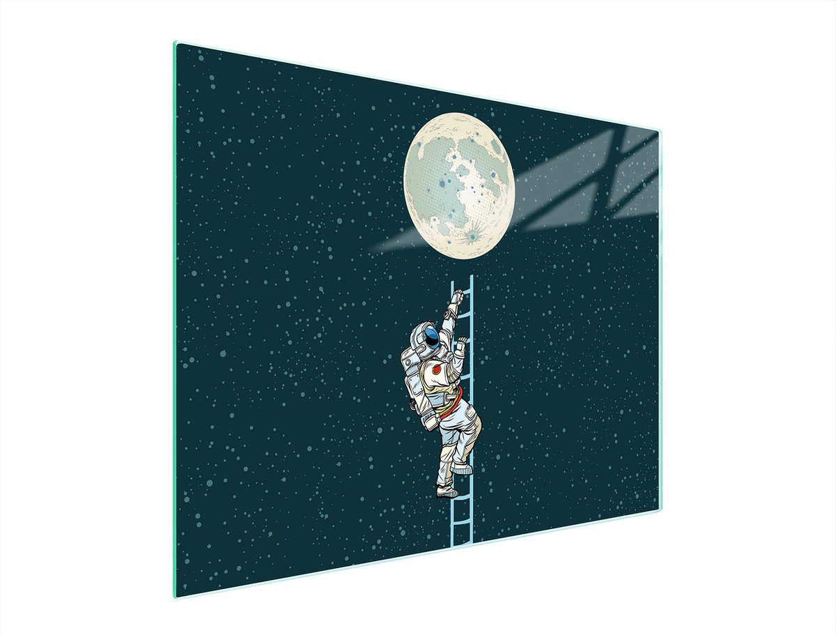 TMK ArtDeko Serie - Snijplank - 52x40 cm - Maanmotief - Gehard Glas