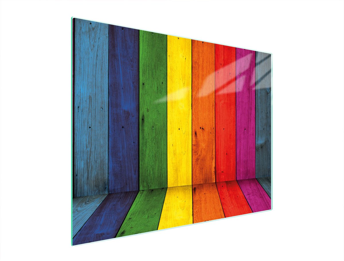 TMK ArtDeko Serie - Snijplank - 52x40 cm - Gekleurd Glas - Antibacterieel