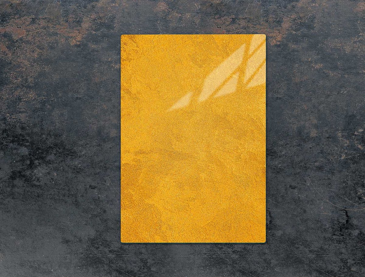 TMK ArtDeko - Snijplank - Beschermingspaneel - Glas - 35x52 cm - Gouden Kleur
