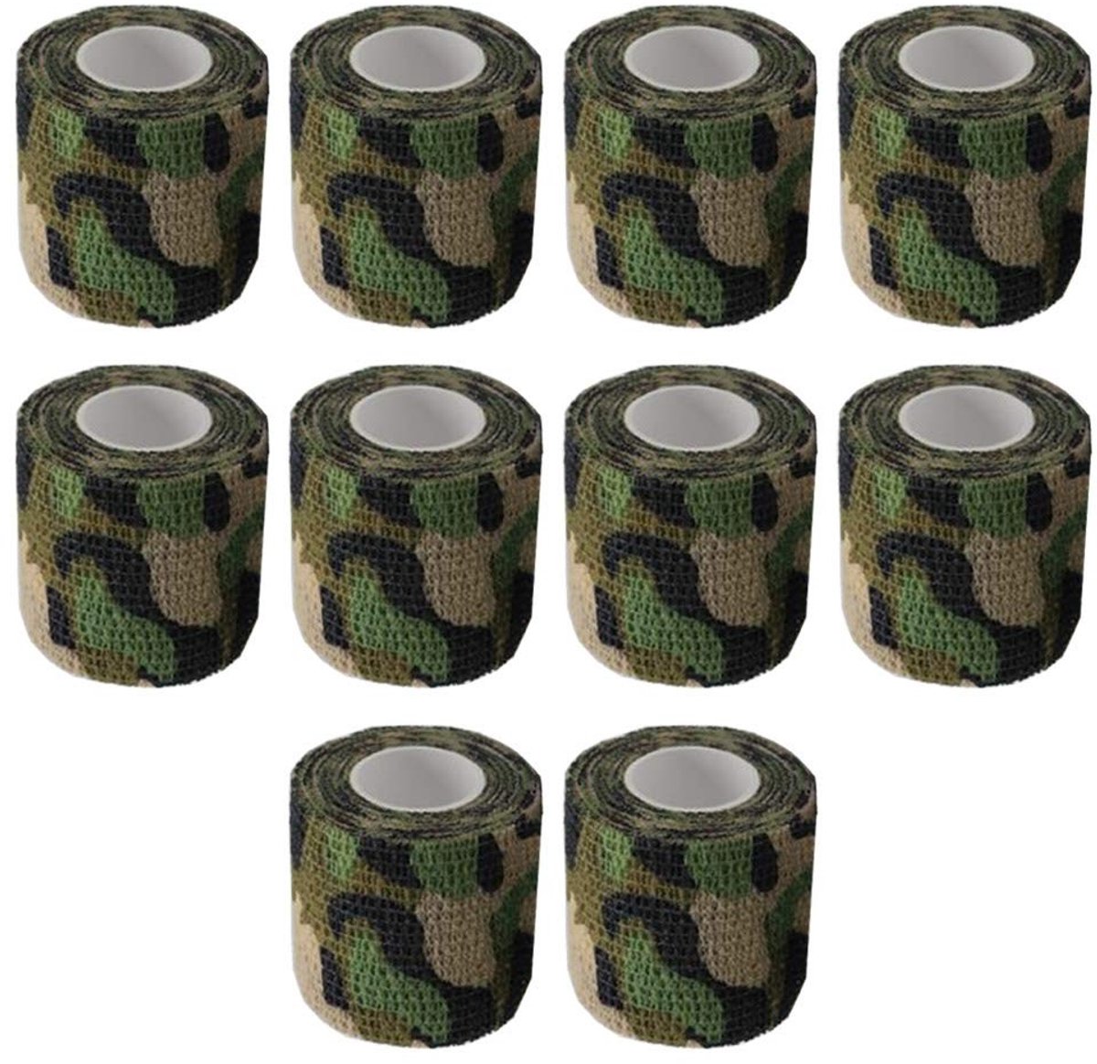 Allecto - Camouflagetape - Zelfklevend - Beschermband voor jacht - Camo wetlands - Elastisch - Herbruikbaar - Voor cilindrische objecten