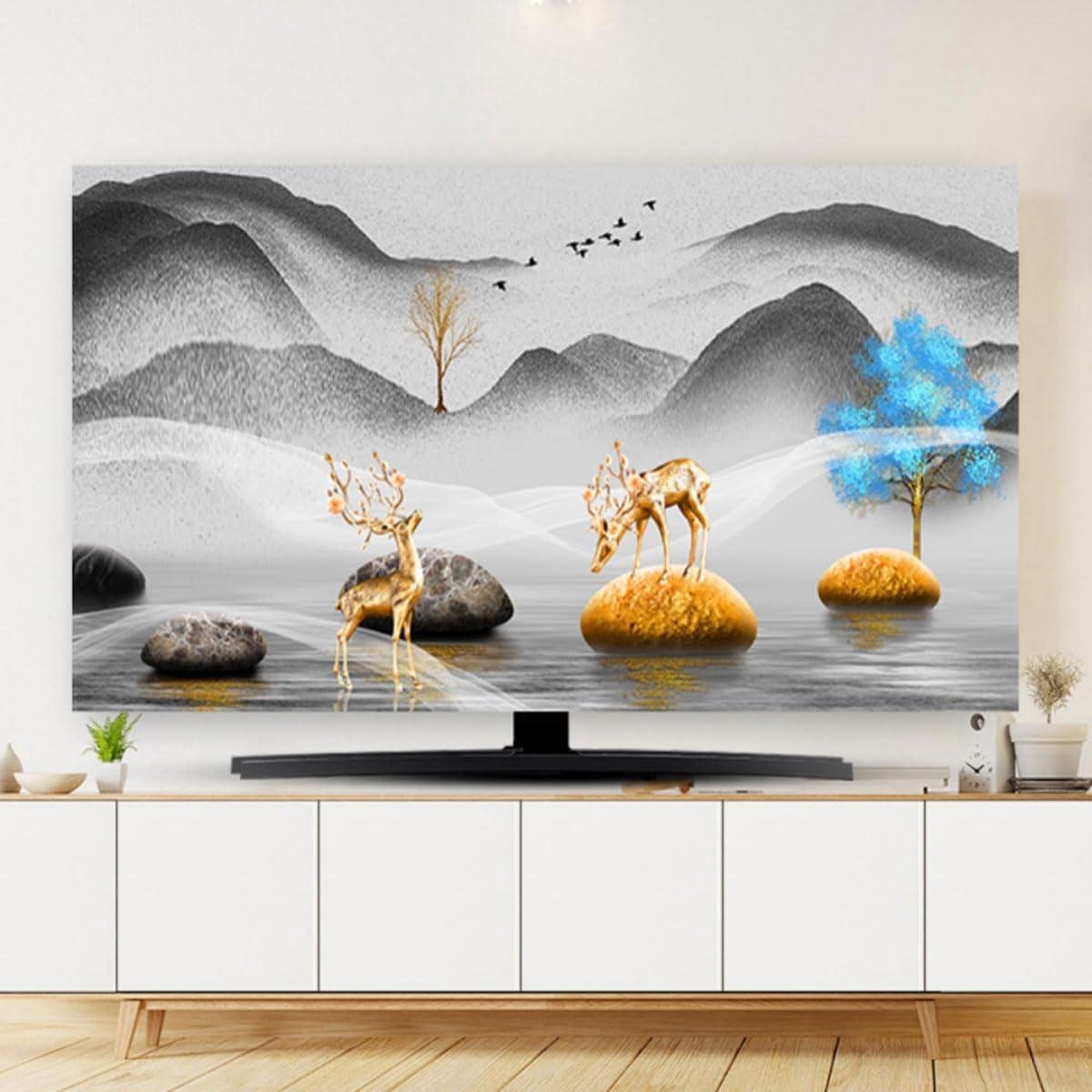 Televisiehoes - Schermbeschermer - Scherm Beschermen - Universele Pasvorm - 32-80 inch - Zwart