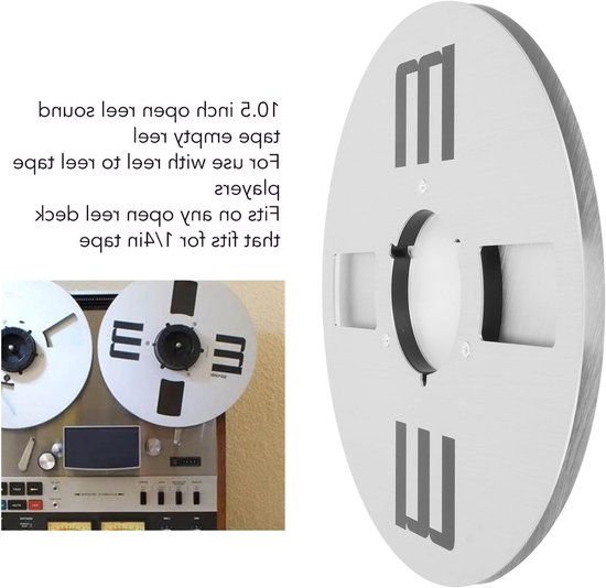 Lege Tape Reel van 10,5 Inch met 4 Gaten voor Geluidsopname, Open Spoel voor Verbeterde Geluidskwaliteit en Compatibiliteit met Diverse Apparaten — afbeelding 3