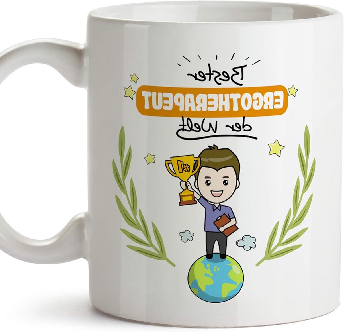 Mok met Tekst - Koffiemok Theemok - Cadeau Geven - Keramiek Handvat - 350 ml - Wit