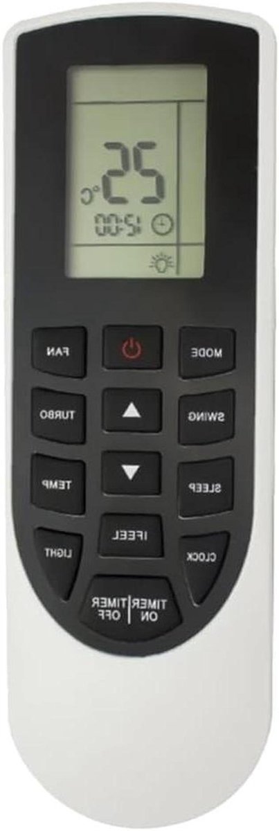 Afstandsbediening Airco - Universele Controller - Airco Bediening - Grote Compatibiliteit - 8 Meter Bereik - Zwart Wit