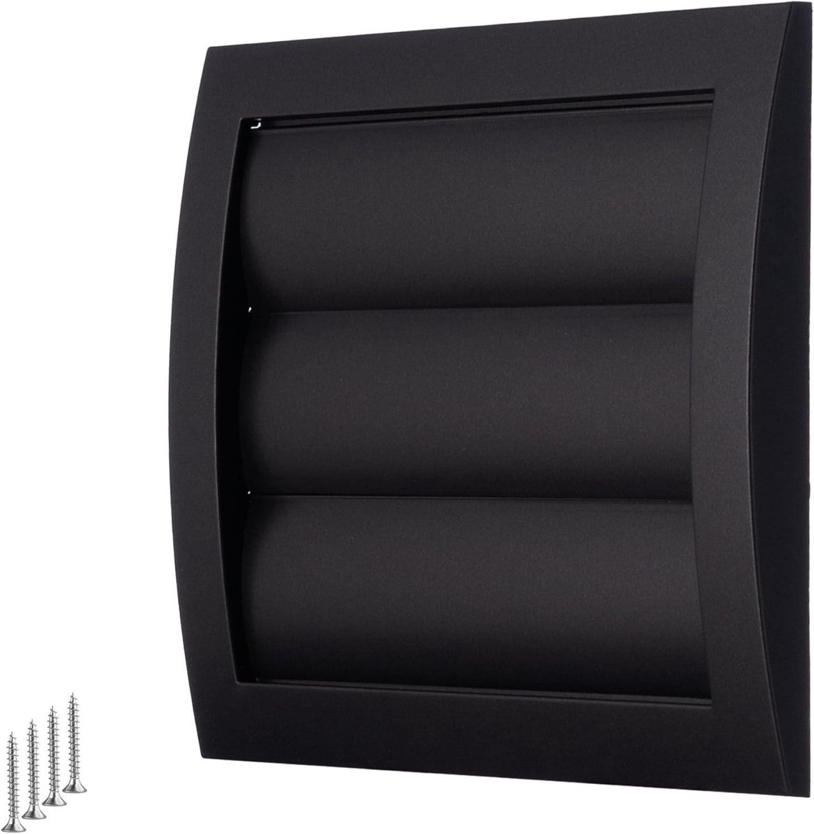 Ventilatierooster Buiten - Afzuigkap Rooster - Ventilatie Verbeteren - Automatische Lamellen - 102 cm - Antraciet