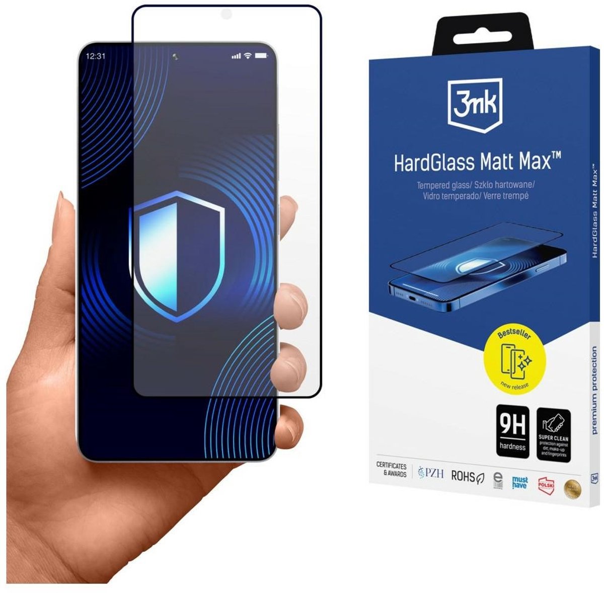 3MK HardGlass Matt Max Serie - Gehard Mat Glas - Samsung Galaxy S26 Ultra - Volledige Dekking - Antireflectief