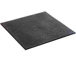 Anti-vibratiemat - Geluidsisolatie mat - Apparaten dempen - Rubberen trillingsdemper - 60 x 60 cm - Zwart