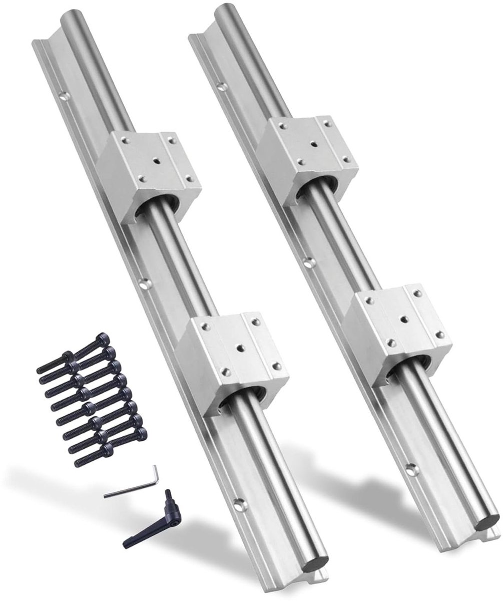 Lineaire Geleiderails - Lineaire Lagerset - Machinebouw - Oppervlakteoxidatiebehandeling - 300 mm - Zilver