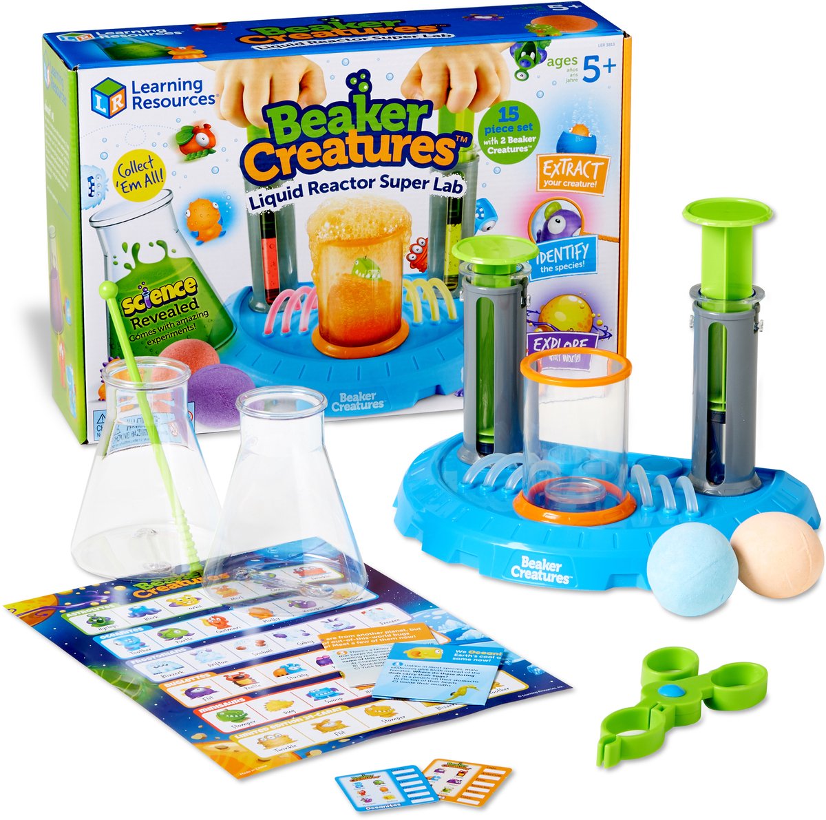 Learning Resources beaker creaturesâ® - luiquid reactor super lab (5+) - 3+