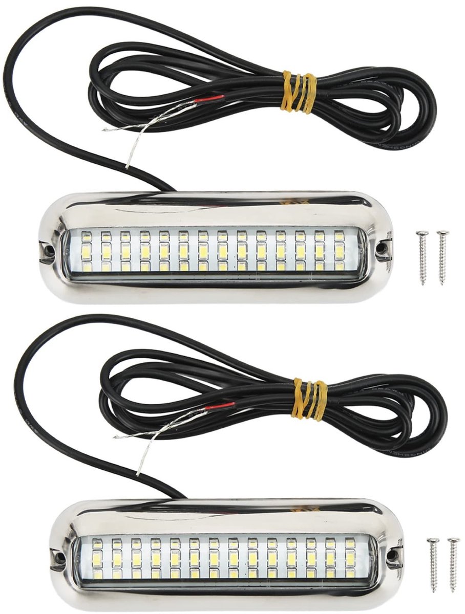 Pissente 42 LED Onderwater Bootlicht - 1500 Lm IP68 Waterdicht Wit Licht