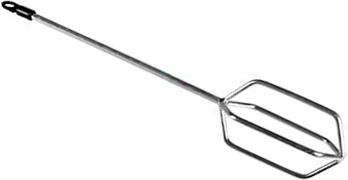 Roerbezem - Mengklopper Boor - Verf Gips Beton - Volledig Gelast - 80 x 400 mm - Veelkleurig
