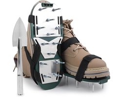 Gazon Beluchter Schoenen - Lucht Schoen - Gazon Onderhoud - Efficiënte Gat Bohrung - 30x13 cm - Groen