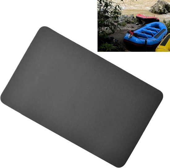Reparatiepleisters Opblaasboot - Zwembad Patches - Lekkages Dichten - Duurzaam PVC Materiaal - 18 x 10 cm - Zwart — afbeelding 2