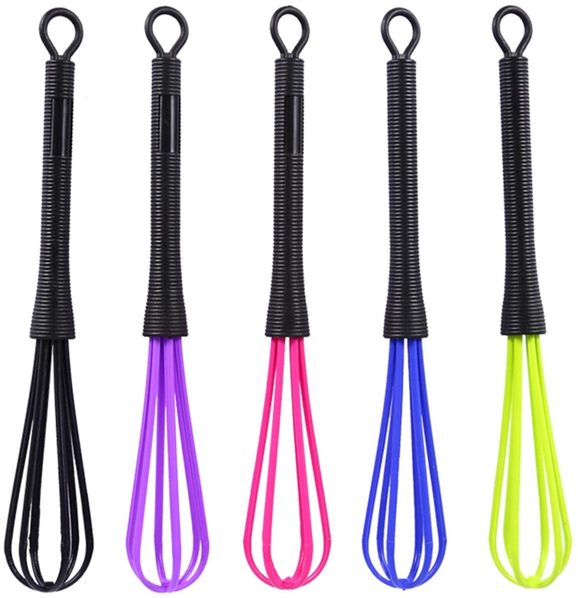 Allecto - Whisk Set - 5 Stuks voor Haarverf en Keuken - Lichte en Duurzame Mixers