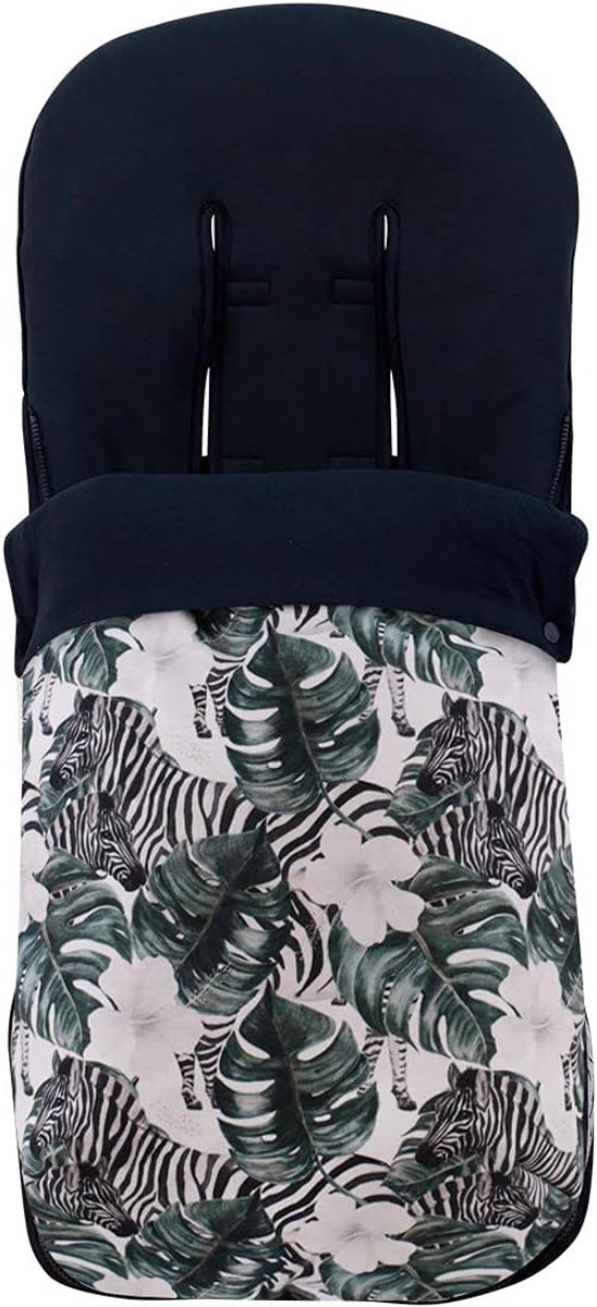 Universele Voetzak - Kinderwagen Zak - Bescherming Tegen Kou - Twee Delen Ritssluiting - 42x100 cm - Dierenprint van Universele — afbeelding 5