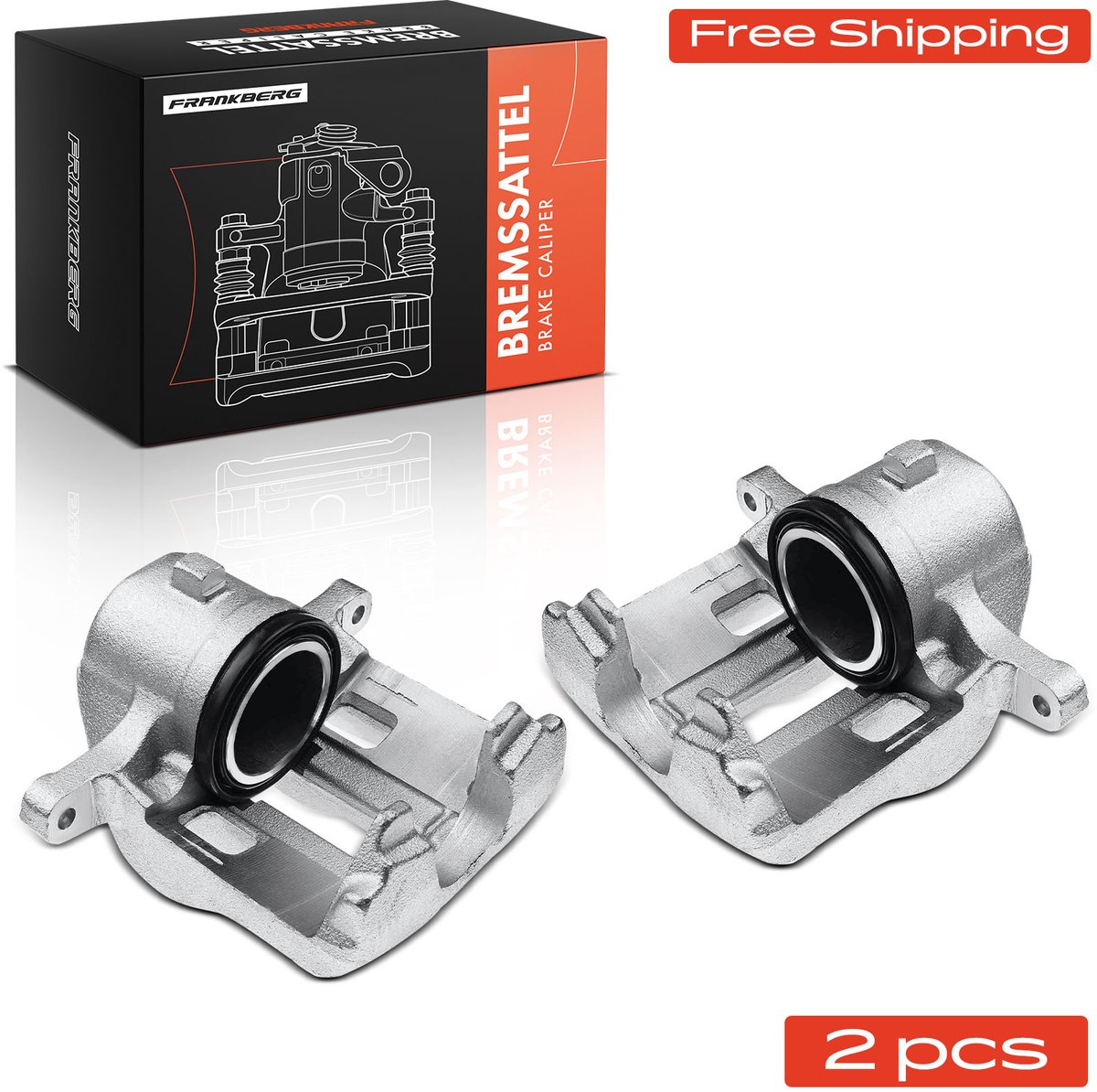 Frankberg 2x Remklauw Voor voor Peugeot 406 Break 8B 8E/F 8C 607 9D 9U
