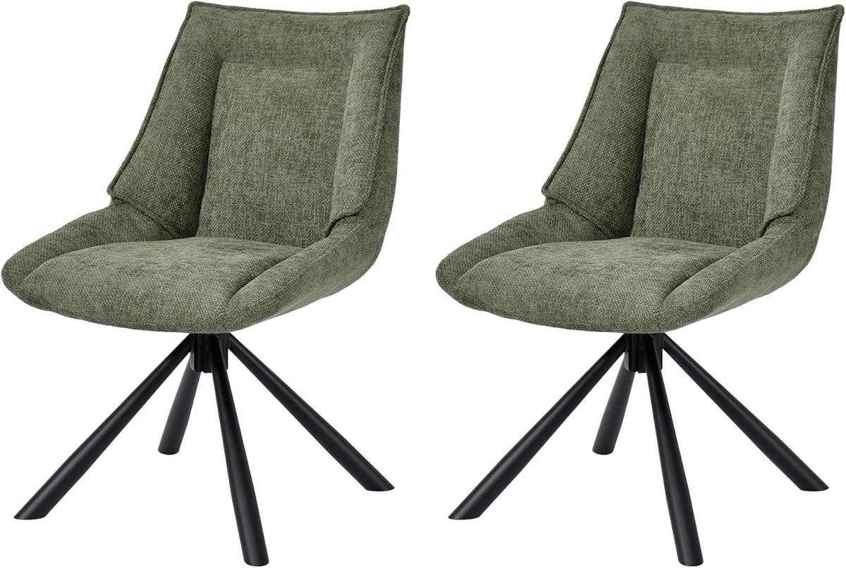 Eetkamerstoelen - Loungestoelen make-up stoelen - Ontspannen comfort - 180 graden draaibaa