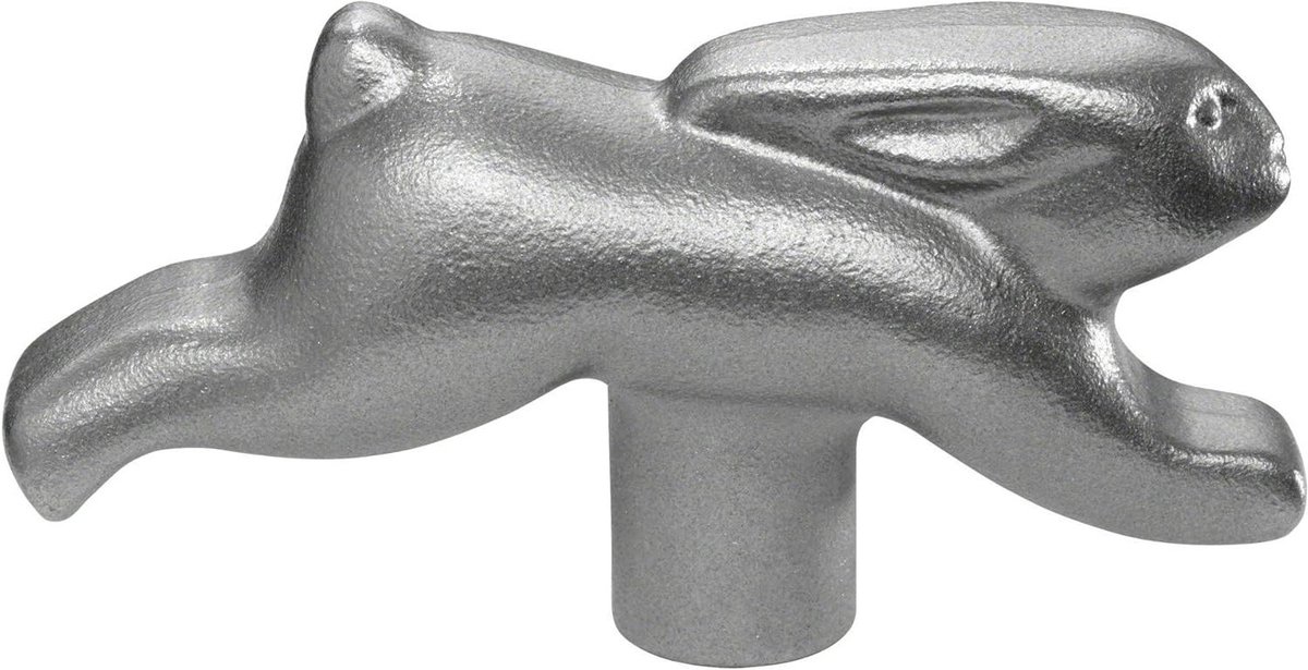 Dekselknop Konijn - Vervangende Knop Braadpan - Keuken Decoratie - Roestvrij Staal - 7 cm