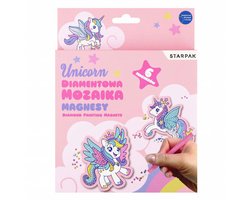 Creatieve Set Diamantmozaïek Eenhoorn, 6dlg..