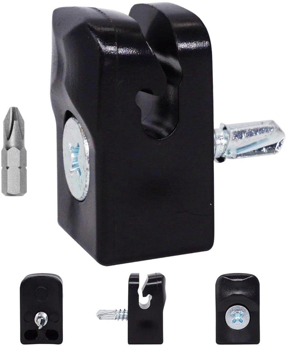 Zwarte Hek Clips - Plastic Clips - Draadomheining Bevestigen - Weerbestendig - 50 Stuks - Zwart