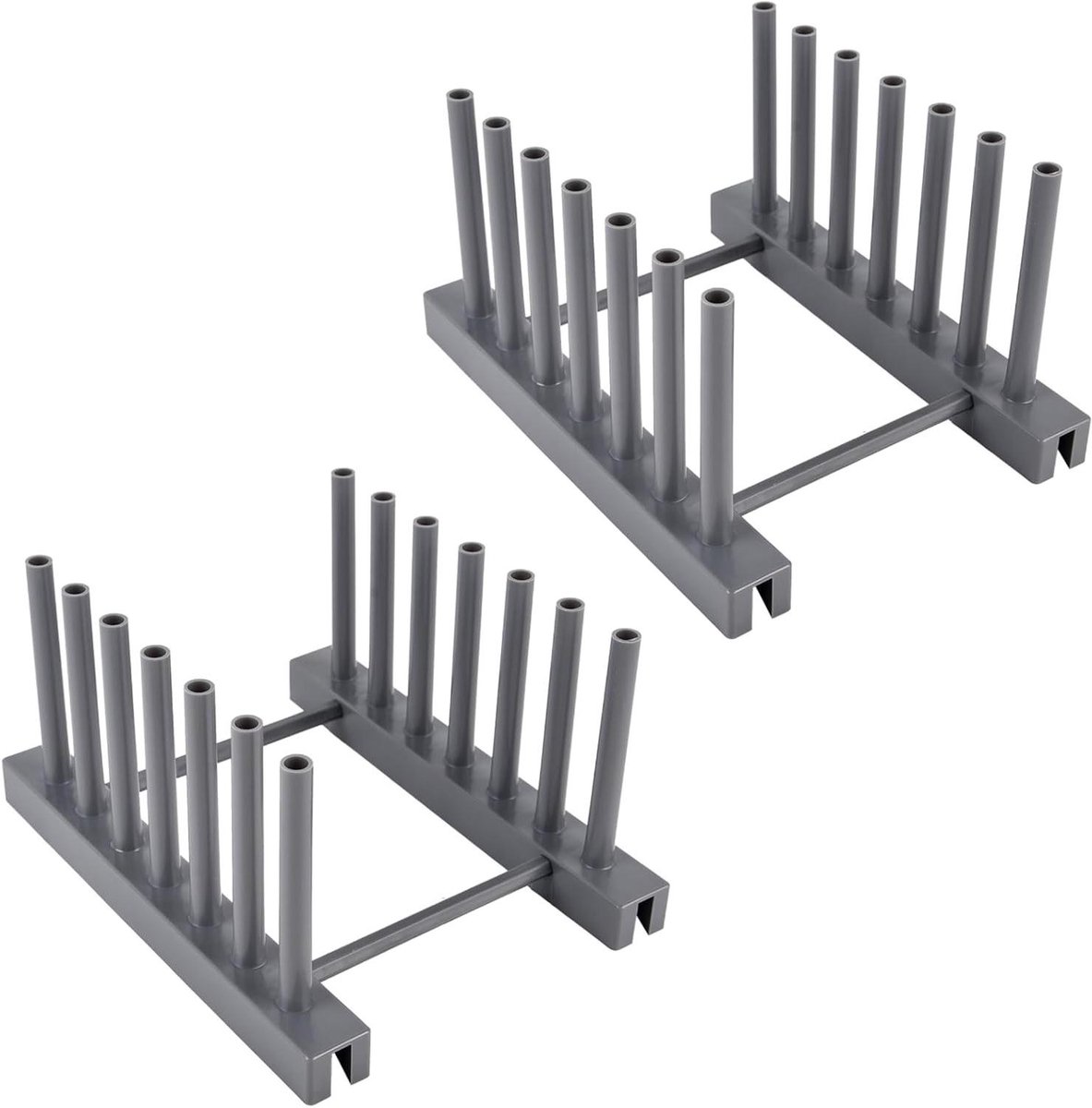Pot Deksel Rek - Keuken Organizer - Koken & Afdruipen - Compact & Stabiel - 17x12x9.5cm - Grijs