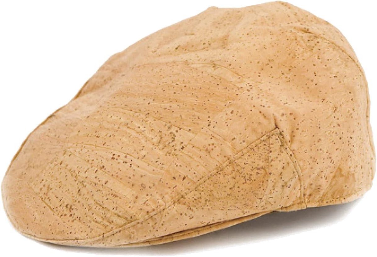 Kurken Pet - Paraplu Muts - Bescherming tegen Zon - Natuurkurk Materiaal - 54 cm - Beige