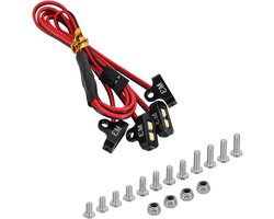 RC Rock Lights - LED Verlichting Kit - RC Auto Verlichten - CNC Aluminium Bevestigingen - 4 stuks - Wit