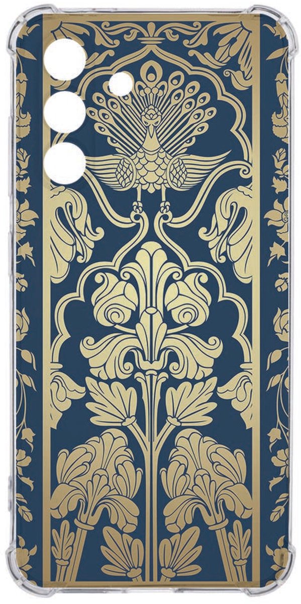 Samsung Galaxy A36 Back Cover - Beige Flowers TPU Valbestendig