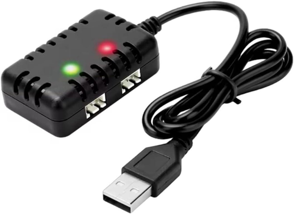 USB Batterijlader - LiPo Oplader - Apparaten Opladen - XH-3P Connector - 7.4V 1A - Zwart