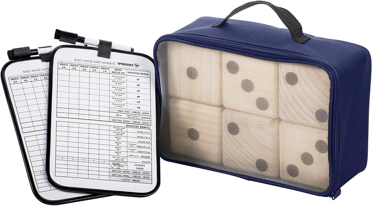 Houten Gazon Dobbelstenen - Grote Hout Dobbelstenen - Buiten Spelletjes Spelen - Massief Nieuw Zeeland Hout