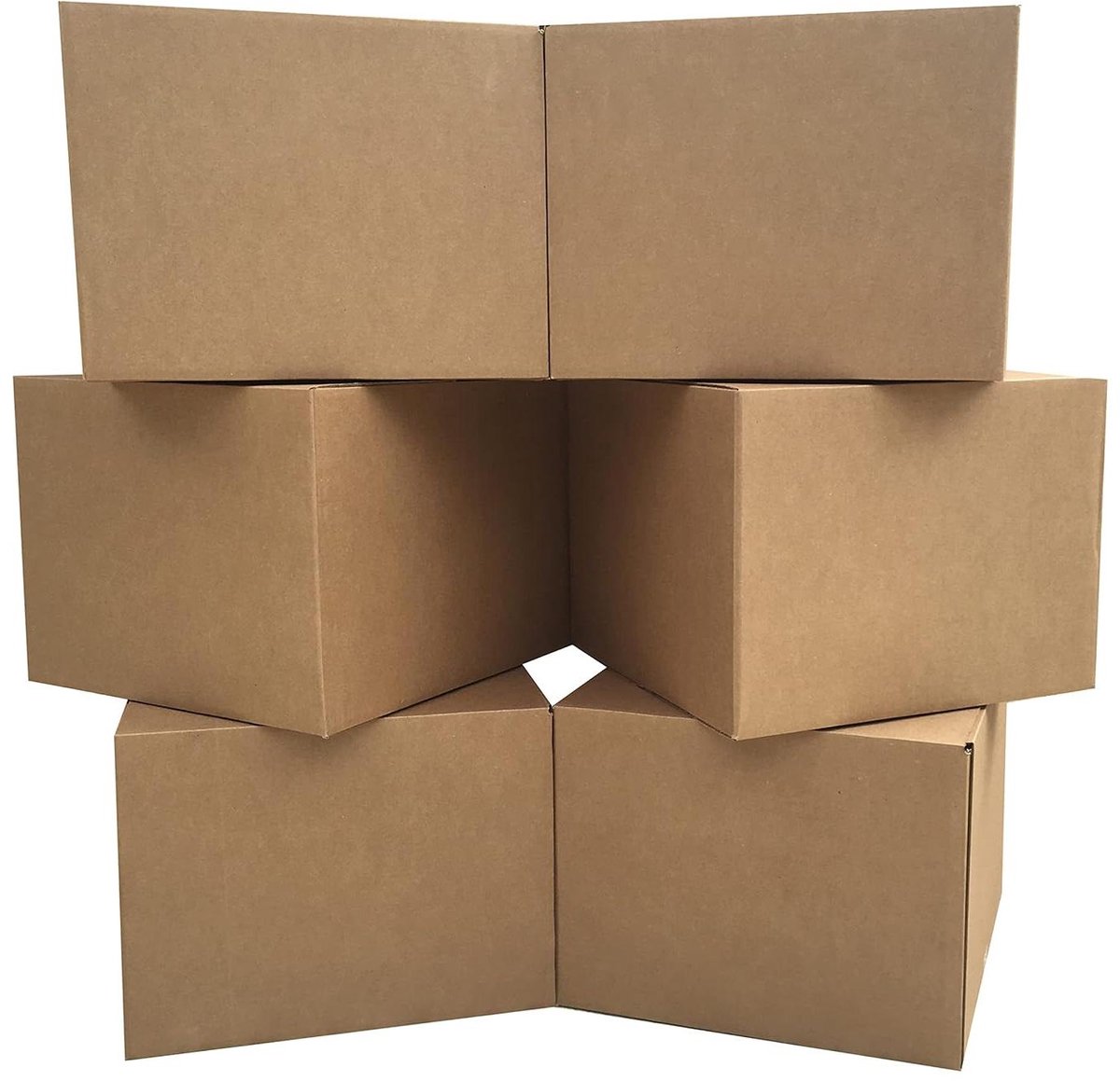 Verhuisdozen Groot - Verhuisdozen Set - Verhuizen Organiseren - Hoge Kwaliteit Karton - 20 x 20 x 15 inch - Bruin