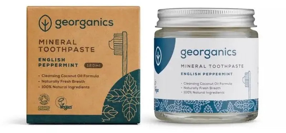 Natuurlijke Tandpasta (Pepermunt) - Georganics 60 ml