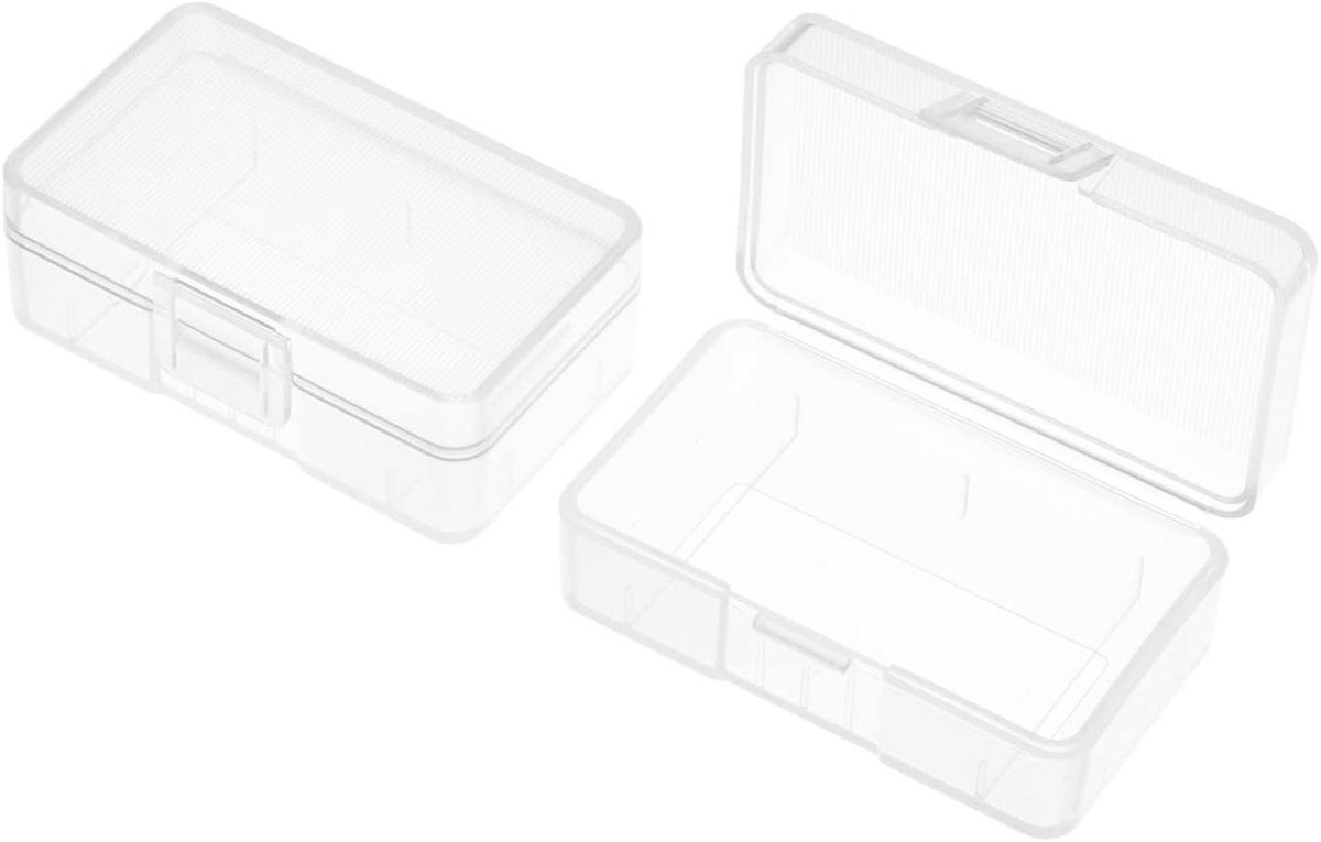 Batterij Organizer Box - Batterij Houder Opslag - Batterijen Georganiseerd Houden - Transparant PP Materiaal - 10 Stuks - Transparant