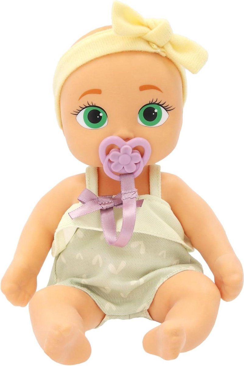 Mini Babypop Adri - Realistische pop Zachte pop - Kinderspel - Zachte huid - 22 cm - Meerkleurig