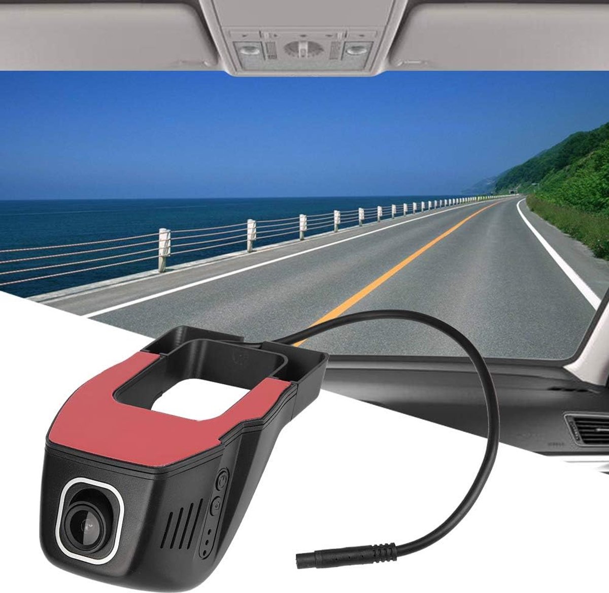 Dashcam - Autocamera DVR - Veilig Rijden - Ingebouwde Wifi Module - 1080P Full HD - Zwart – foto 7