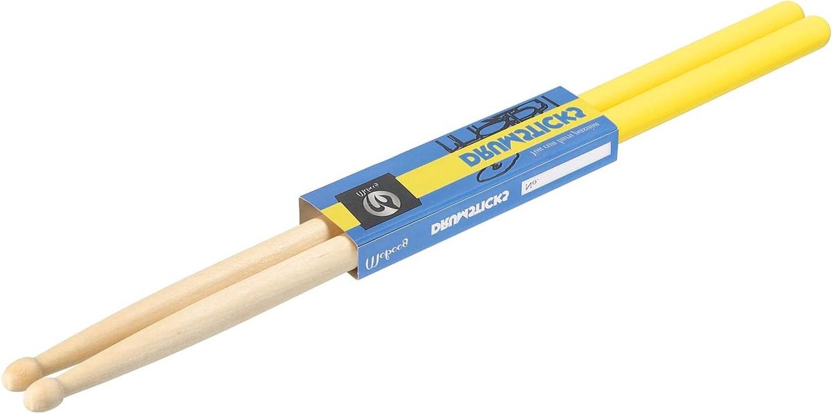 Drumstokken - Percussie Stokken - Muziek Maken - Antislip Greep - 39.3 cm - Geel