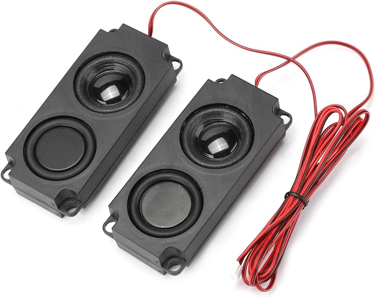 Draagbare Luidspreker - Audioholte Speaker - Tv Monitor Geluid - Zware Bas - 40 mm - Zwart
