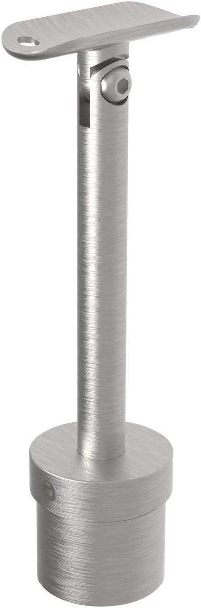 Leuninghouder Variabel - Trapleuning Bevestiging - Trappen Afwerken - In Hoogte Verstelbaar - 424 mm Buis - Mat Geborsteld
