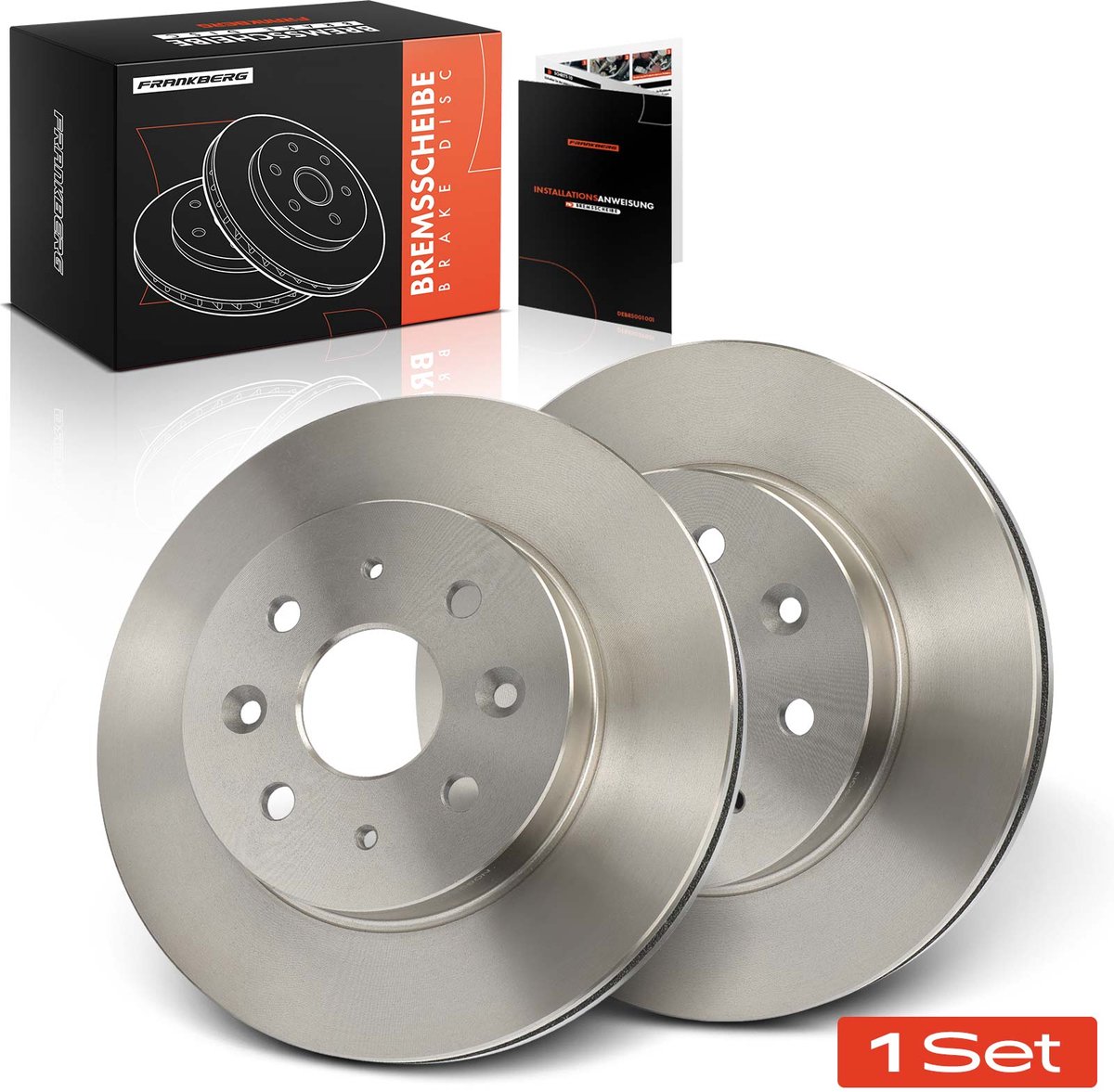 Frankberg 2x Remschijven Vooras voor KIA Rio Schrägheck DC 13L 15L