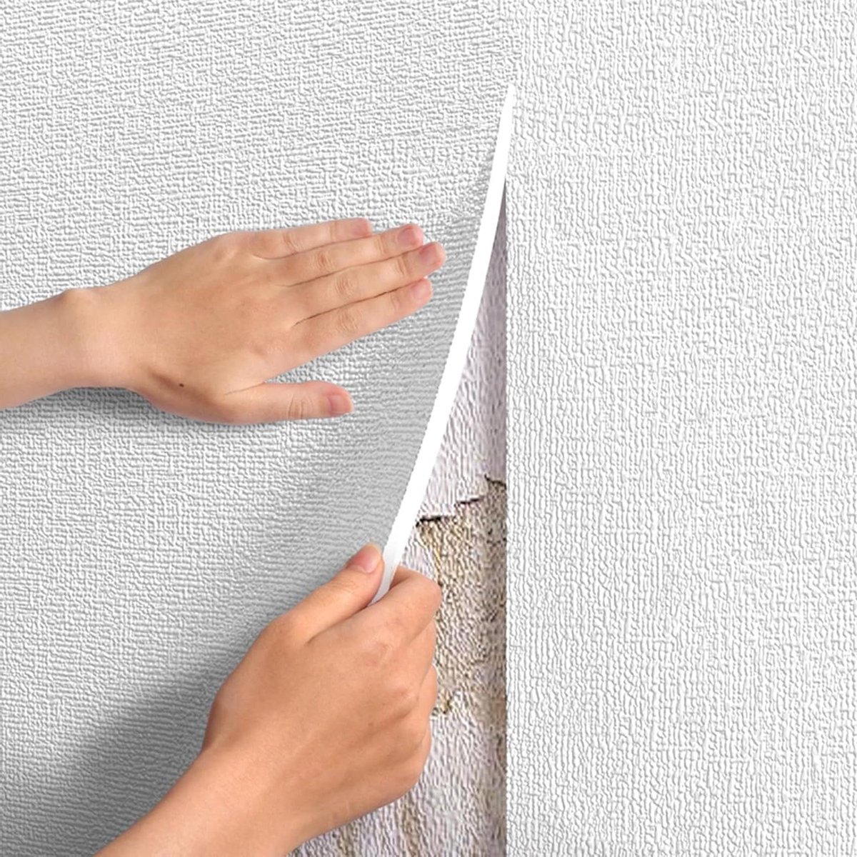 Isolatiebehang - Thermisch behang - Muurdecoratie - Zelfklevend XPE-schuim - 50 cm x 20 m - Wit