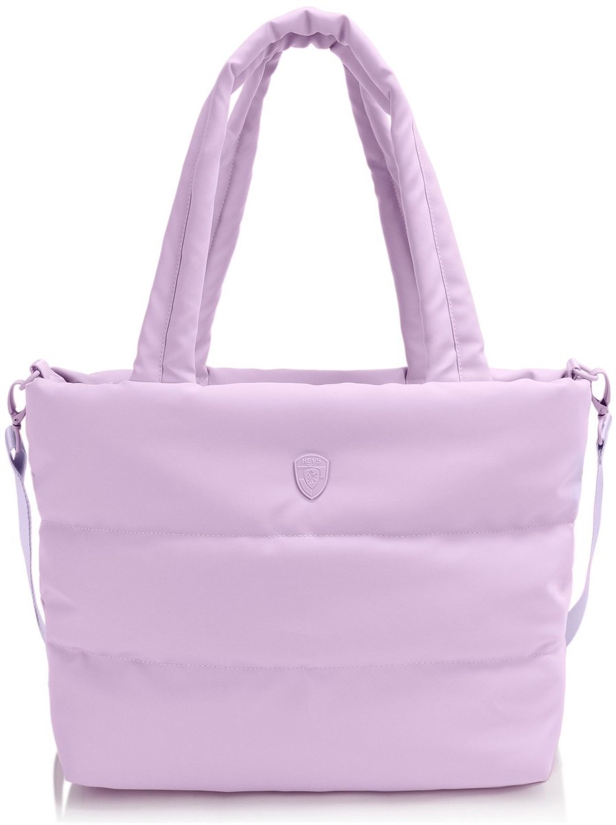HEYS schoudertas met laptopvak The Puffer Tote Bag Lavenda paars