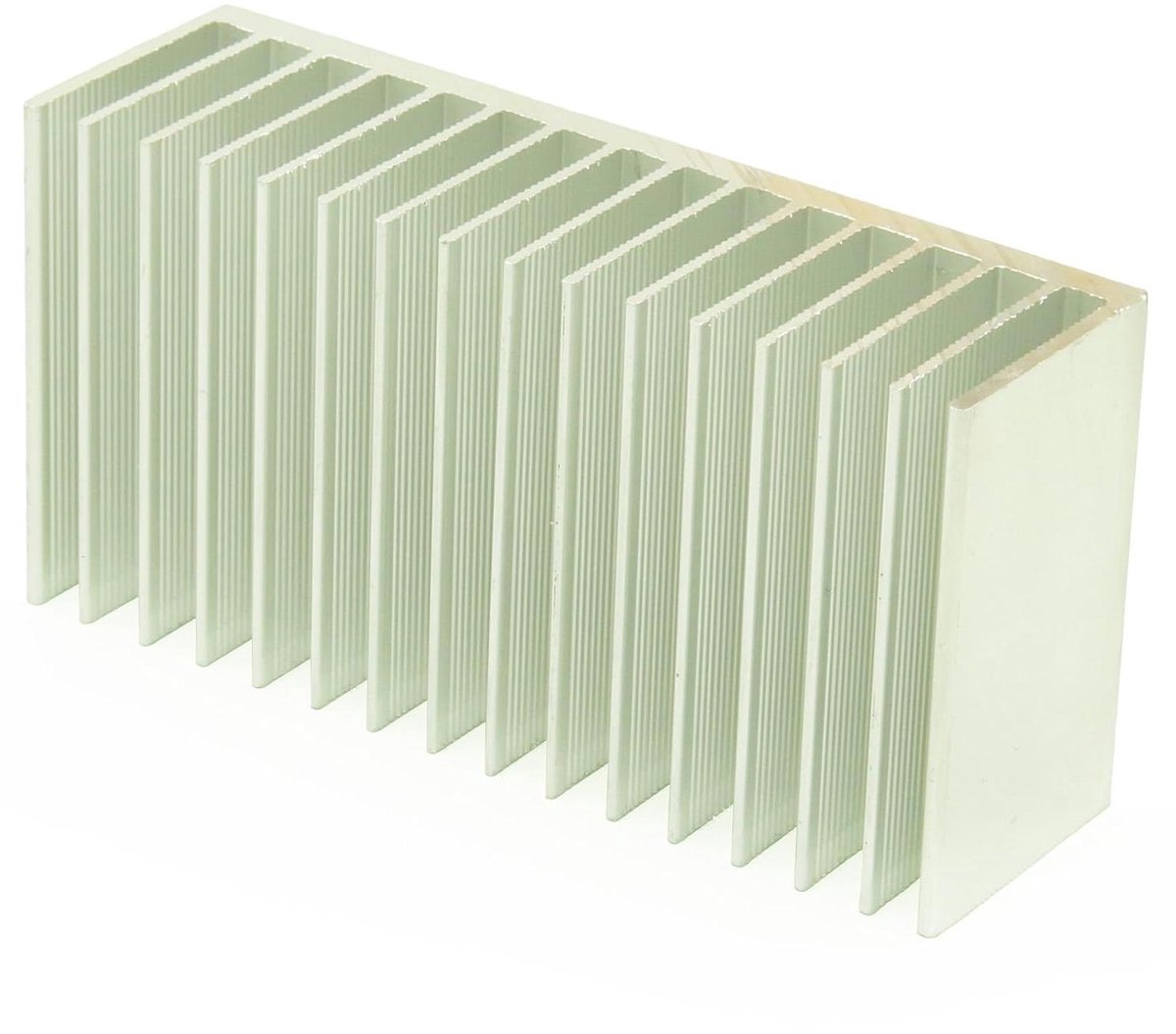 Koelmodule Aluminium - Koellichaam Fin - Elektronica Koelen - PCB Montage - 100 x 50 x 30 mm - Aluminium